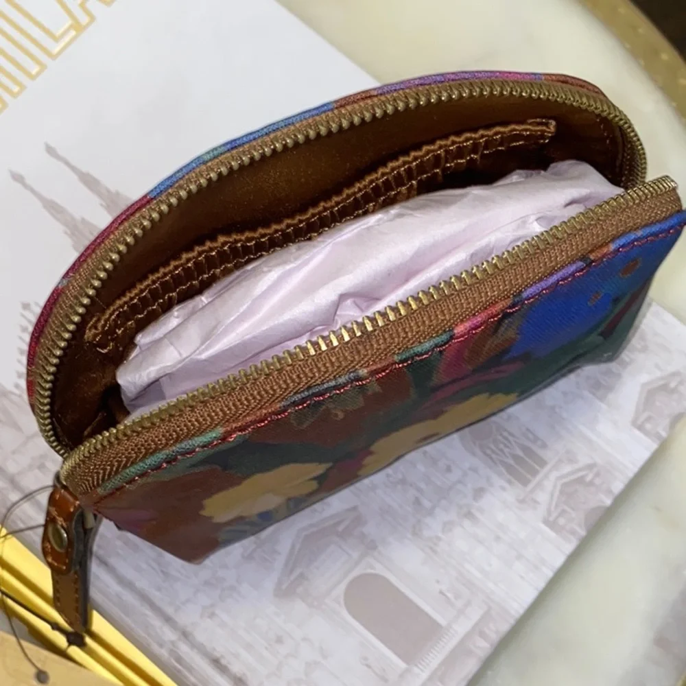 NWT PATRICIA NASH Patina Mini Cosmetic Case- Citrus Sunrise